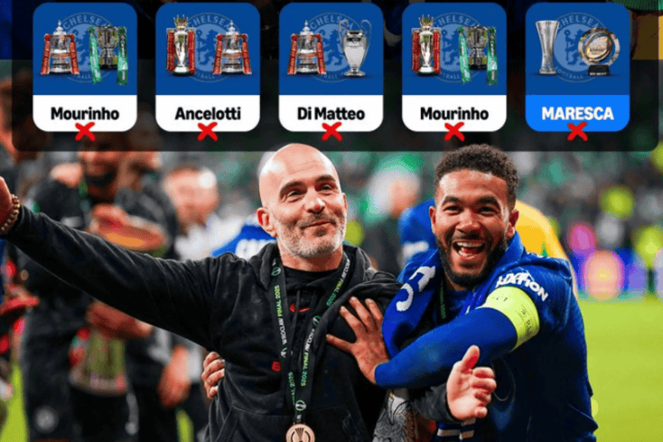 太危险!夺双冠=下课?英超历史仅5次 5次竟都是切尔西